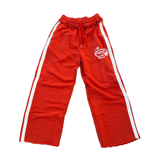 Red logo sweatpants