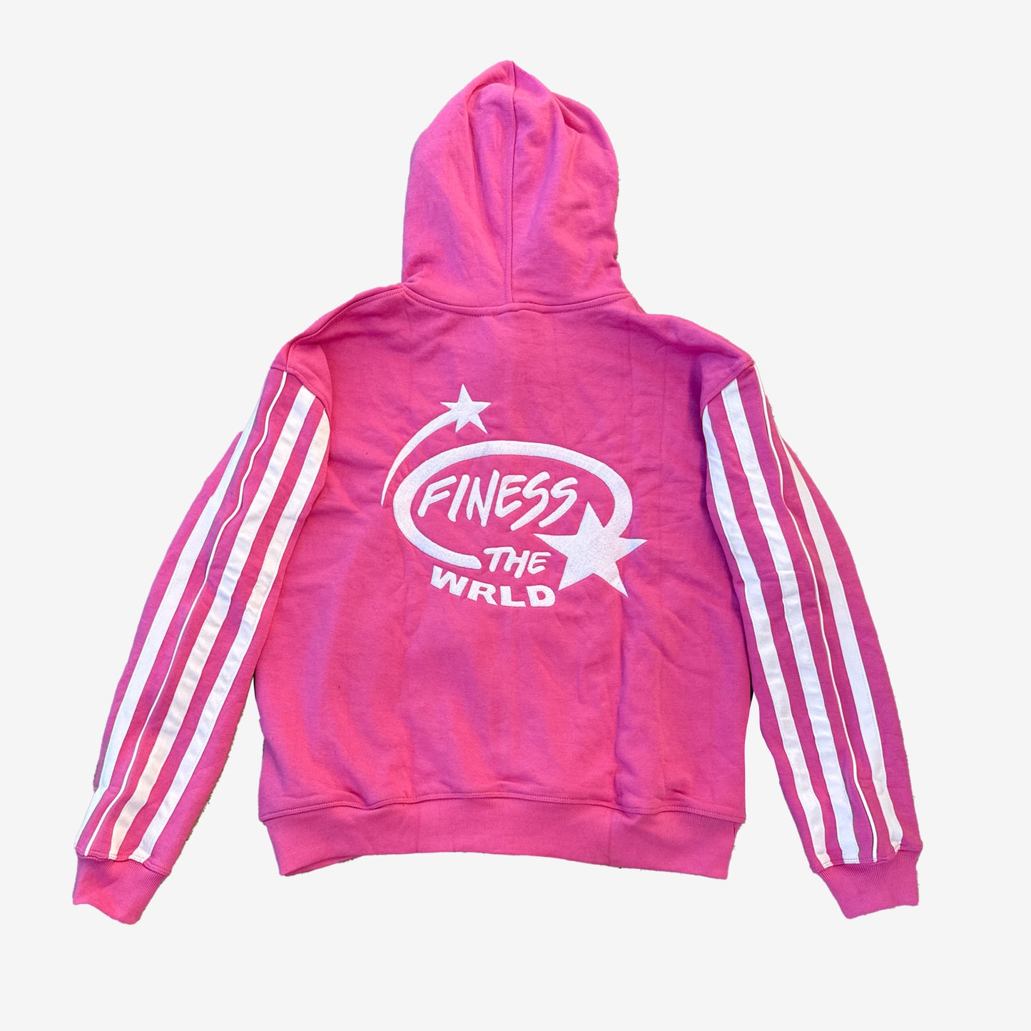 Pink logo hoodie