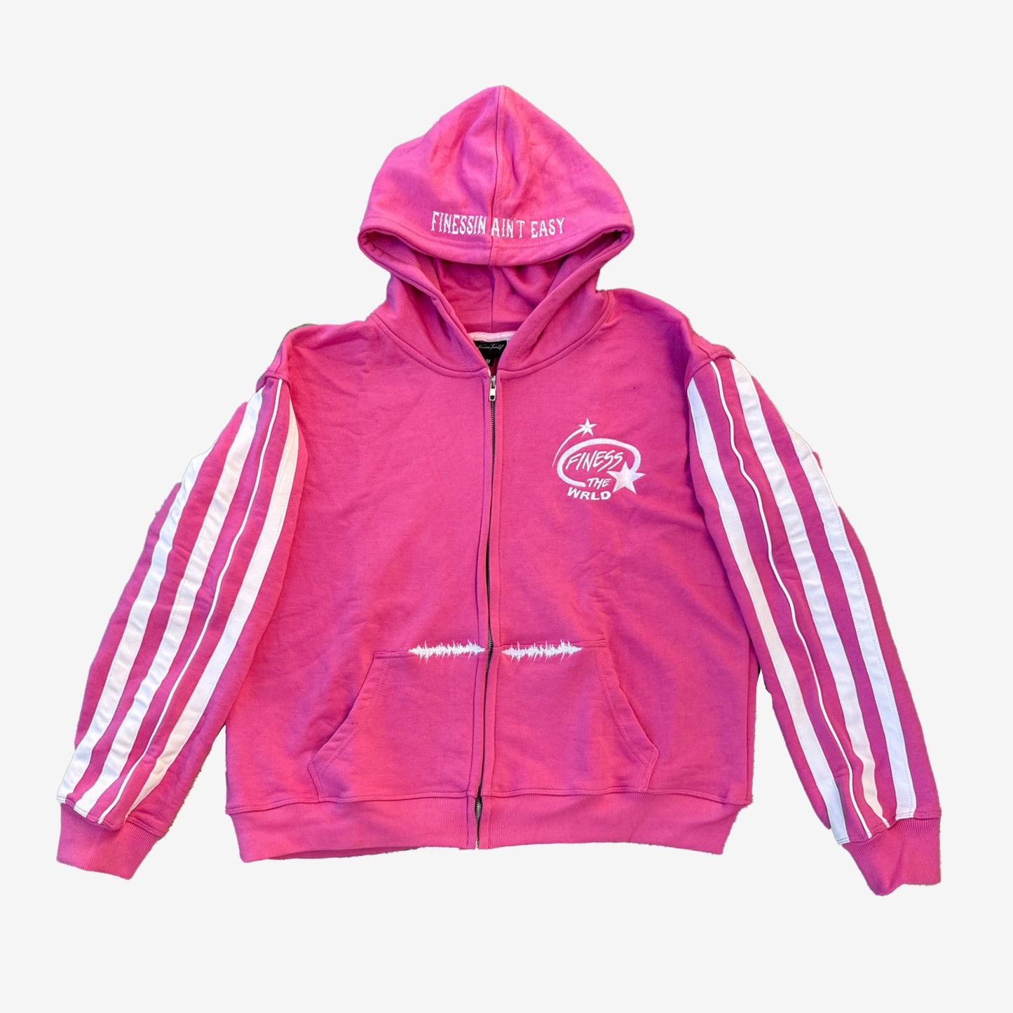 Pink logo hoodie